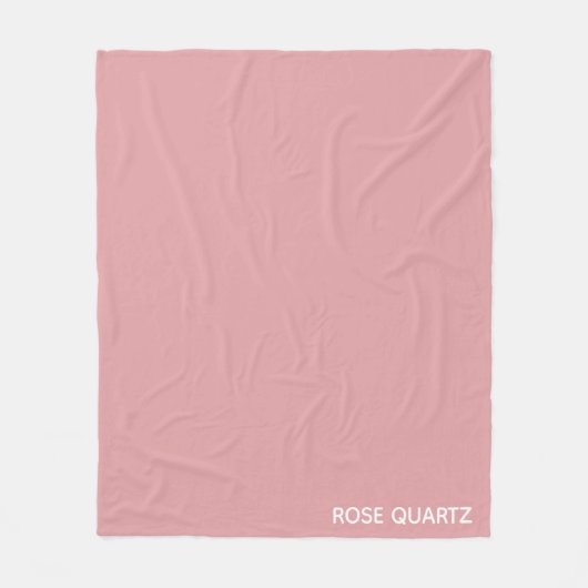 Rose Quartz rosa Farbname Fleecedecke (Vorderseite)