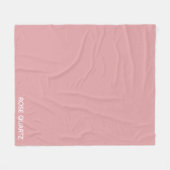 Rose Quartz rosa Farbname Fleecedecke (Vorderseite (Horizontal))
