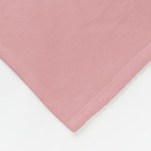Rose Quartz rosa Farbname Fleecedecke (Ecke)