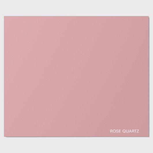 Rose Quartz rosa Farbname Geschenkpapier (Flach)