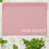 Rose Quartz rosa Farbname Geschirrtuch (Gefaltet)