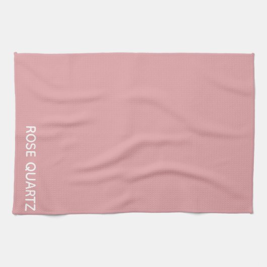 Rose Quartz rosa Farbname Geschirrtuch (Horizontal)