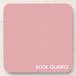Rose Quartz rosa Farbname Getränkeuntersetzer