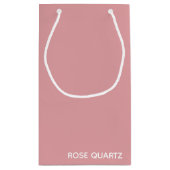 Rose Quartz rosa Farbname Kleine Geschenktüte (Rückseite)