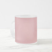 Rose Quartz rosa Farbname Mattglastasse (Vorderseite Links)
