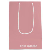 Rose Quartz rosa Farbname Mittlere Geschenktüte (Rückseite)