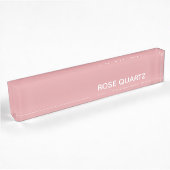 Rose Quartz rosa Farbname Namensplakette