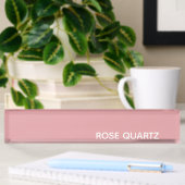 Rose Quartz rosa Farbname Namensplakette