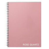Rose Quartz rosa Farbname Notizblock (Vorderseite)