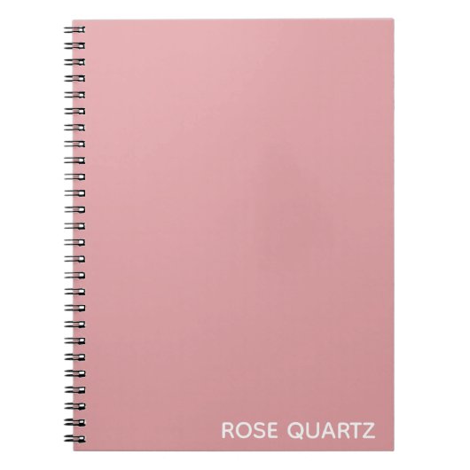 Rose Quartz rosa Farbname Notizblock (Vorderseite)