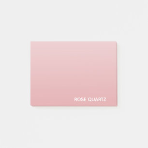 Rose Quartz rosa Farbname Post-it Klebezettel