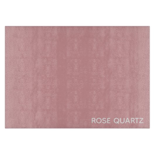 Rose Quartz rosa Farbname Schneidebrett (Vorderseite)