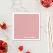 Rose Quartz rosa Farbname Serviette (Beispiel)