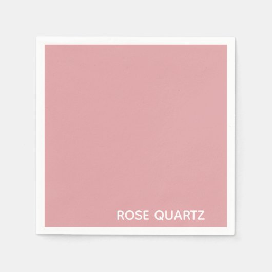 Rose Quartz rosa Farbname Serviette (Vorderseite)