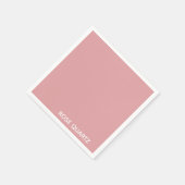 Rose Quartz rosa Farbname Serviette (Ecke)