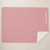 Rose Quartz rosa Farbname Sherpadecke (Vorderseite (Horizontal))