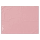 Rose Quartz rosa Farbname Tischdecke (Vorderseite (Horizontal))
