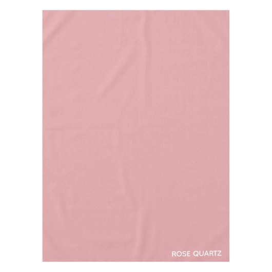 Rose Quartz rosa Farbname Tischdecke (Vorderseite)