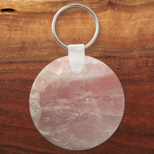 Rose Quartz Schlüsselanhänger (Vorderseite)