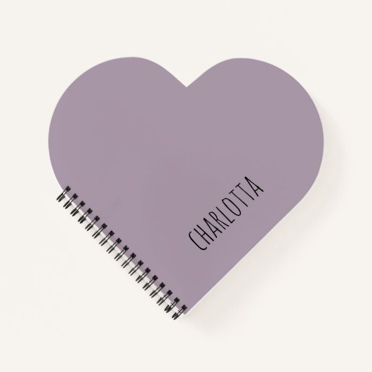 Rose Quartz | Schwarzer Personalisierter Name Notizblock (Vorderseite)