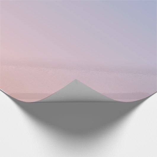 Rose Quartz Serenity Gradient Wrapping Paper Geschenkpapier (Ecke)