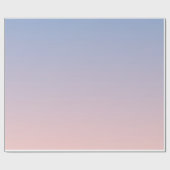 Rose Quartz Serenity Gradient Wrapping Paper Geschenkpapier (Flach)