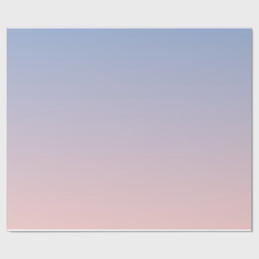Rose Quartz Serenity Gradient Wrapping Paper Geschenkpapier (Flach)