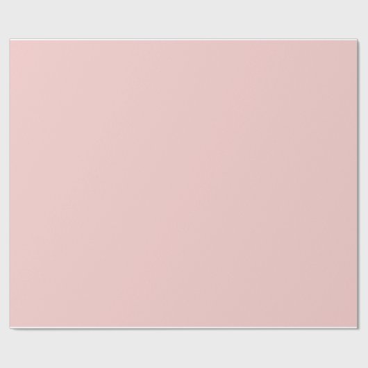 Rose Quartz Solid Wrapping Paper Geschenkpapier (Flach)