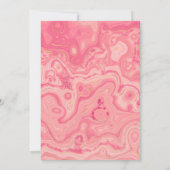 Rose Quartz und Blush Strata Virtual Dusche Einladung (Rückseite)