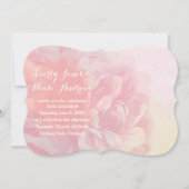 Rose Quartz und Lavender Watercolor Wedding Einladung (Vorderseite)