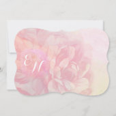 Rose Quartz und Lavender Watercolor Wedding Einladung (Rückseite)
