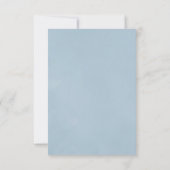Rose Quartz und Serenity Blumenhochzeit RSVP Karte (Rückseite)