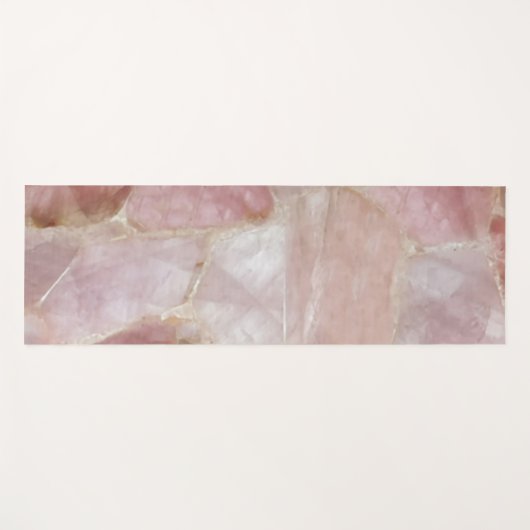 Rose Quartz Yogamatte (Vorderseite (Horizontal))