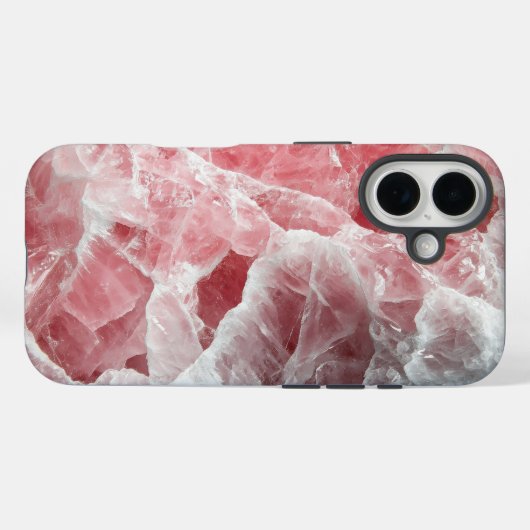 Rose Quarz Crystal Phone Case (Rückseite (Horizontal))