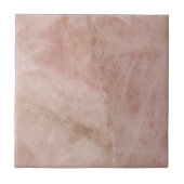 Rose Quarz Kristall Edelstein Rosa Marmor drucken Fliese (Vorderseite)