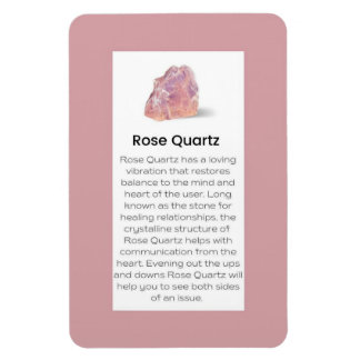 Rose Quarz Kristallbedeutung Schmucksignatur Magnet