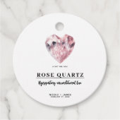 Rose Quarz Liebe Crystal Wedding Geschenkanhänger (Vorderseite)