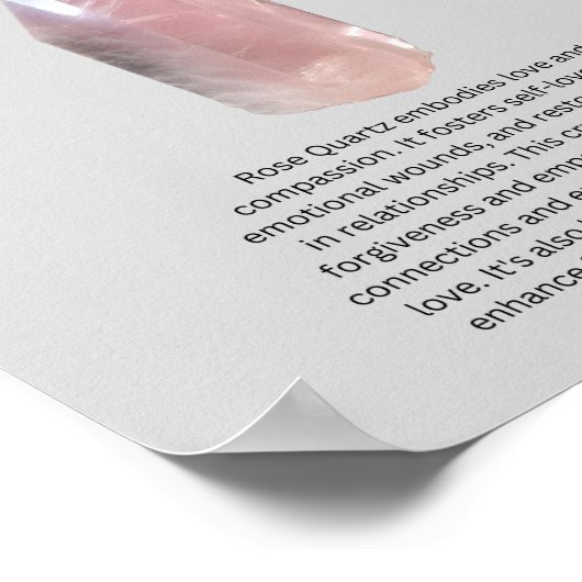 Rose Quarz Poster (Ecke)