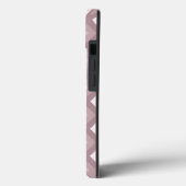 Rose Quarz rosa Diamantmuster Case-Mate iPhone Hülle (Rückseite / Links)