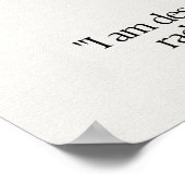 Rose Quarz Steinmetall Poster (Ecke)