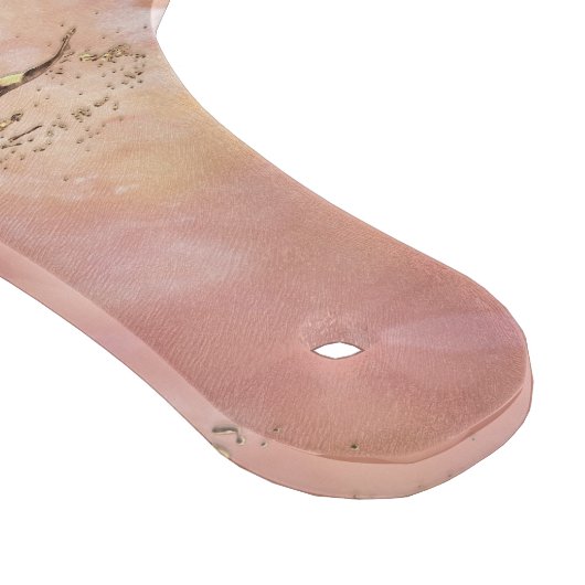 Rose Quarz und Pastellrosa Marmor Schneidebrett (Ecke)