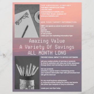 Rose Quarz und Ruhe Rosa Lila 2 Foto Flyer