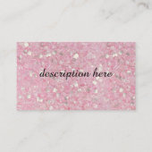 Rose Quarz Visitenkarten Visitenkarte (Rückseite)