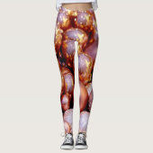 Rose Quarz Weihnachten Leggings (Vorderseite)