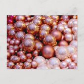 Rose Quarz Weihnachten Postkarte (Vorderseite)