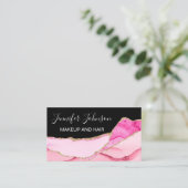 Rose Quarzagat Visitenkarte (Stehend Vorderseite)