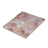 Rose Quarzglas - Marmordrucke Fliese (Seite)