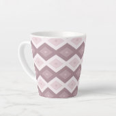 Rose Quarzrosa Rautenmuster Milchtasse (Linke Ecke)