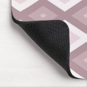 Rose Quarzrosa Rautenmuster Mousepad (Ecke)
