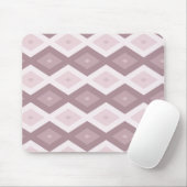 Rose Quarzrosa Rautenmuster Mousepad (Mit Mouse)